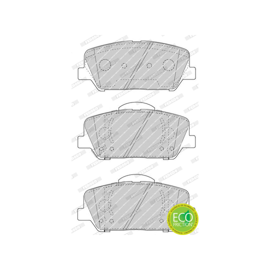 FDB4703 - Brake Pad Set, disc brake 