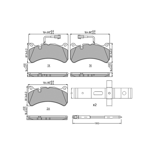 FDB4846 - Brake Pad Set, disc brake 