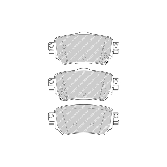 FDB4842 - Brake Pad Set, disc brake 