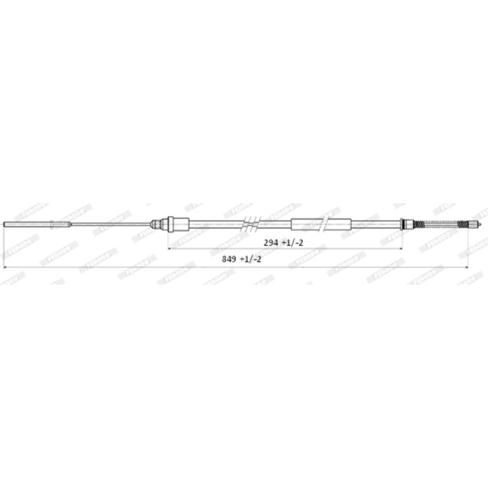 FHB431205 - Cable, parking brake 