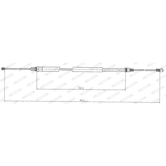 FHB431204 - Cable, parking brake 