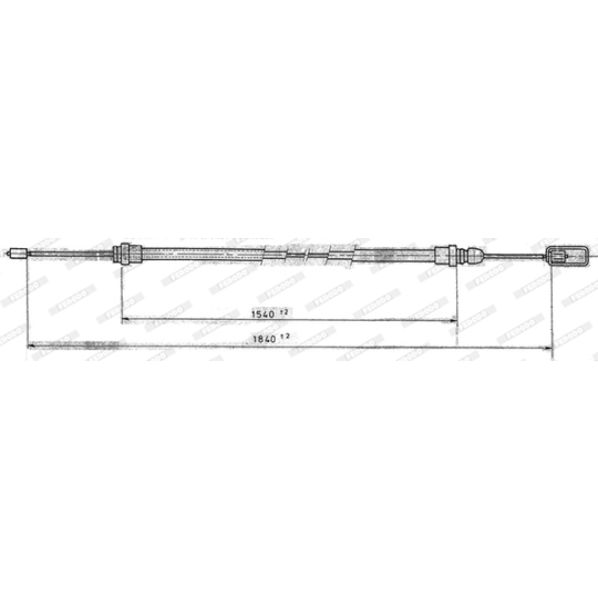 FHB431209 - Cable, parking brake 