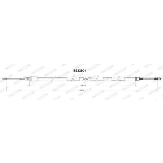 FHB431129 - Cable, parking brake 