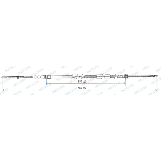 FHB431240 - Cable, parking brake 