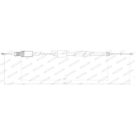 FHB431291 - Cable, parking brake 