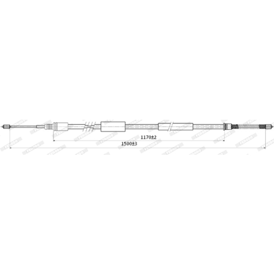FHB431289 - Cable, parking brake 