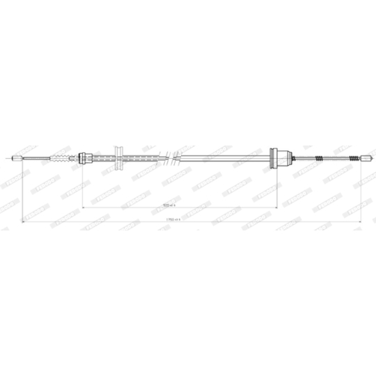 FHB431116 - Cable, parking brake 