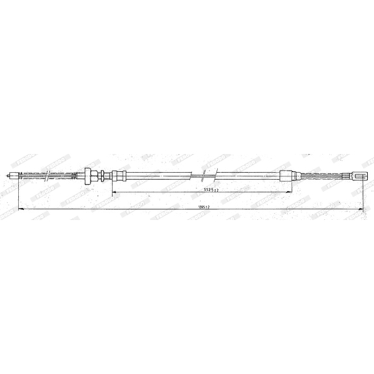 FHB431210 - Cable, parking brake 