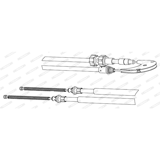 FHB432662 - Cable, parking brake 