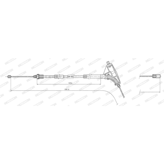 FHB432415 - Cable, parking brake 
