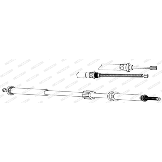 FHB432644 - Cable, parking brake 