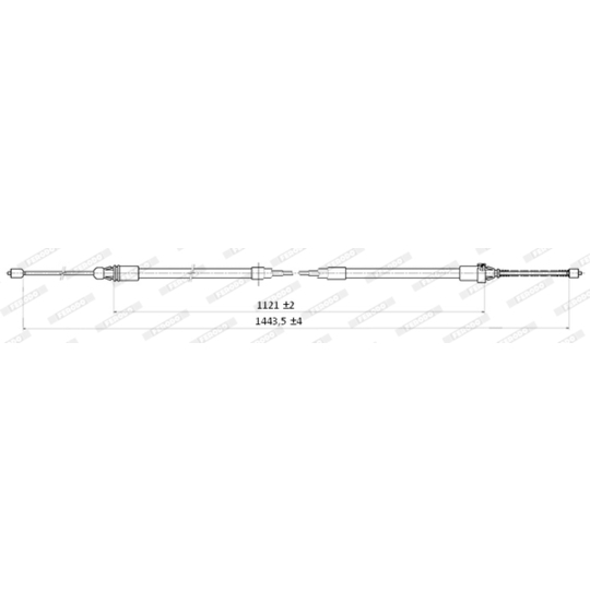 FHB432833 - Cable, parking brake 
