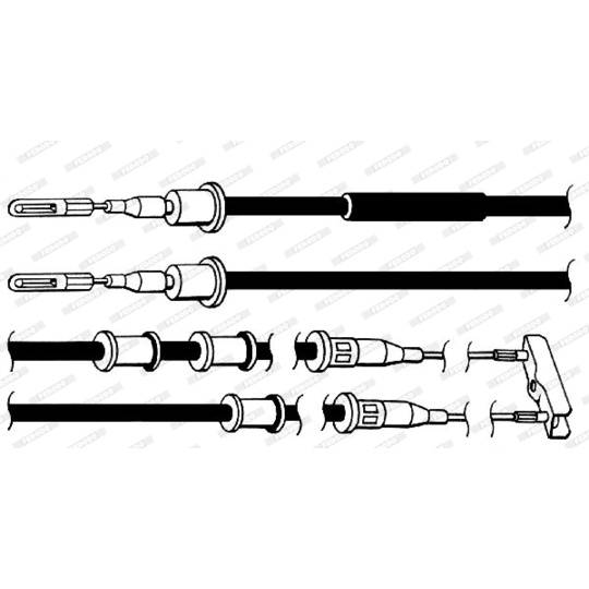 FHB432115 - Cable, parking brake 