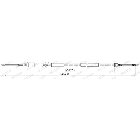 FHB432886 - Cable, parking brake 