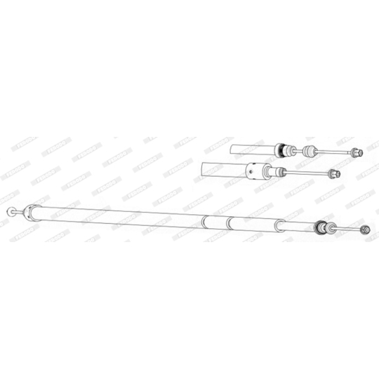 FHB432874 - Cable, parking brake 