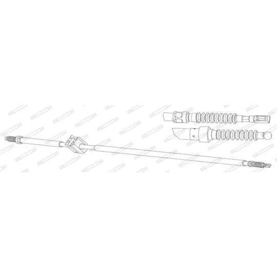 FHB432890 - Cable, parking brake 