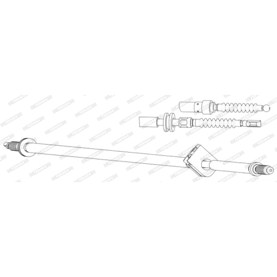 FHB432889 - Cable, parking brake 