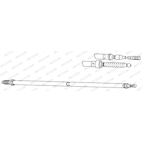 FHB432938 - Cable, parking brake 
