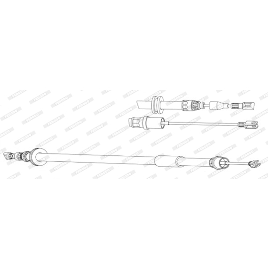 FHB433021 - Cable, parking brake 