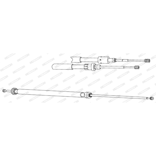 FHB433041 - Cable, parking brake 