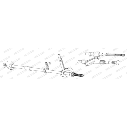 FHB434536 - Cable, parking brake 