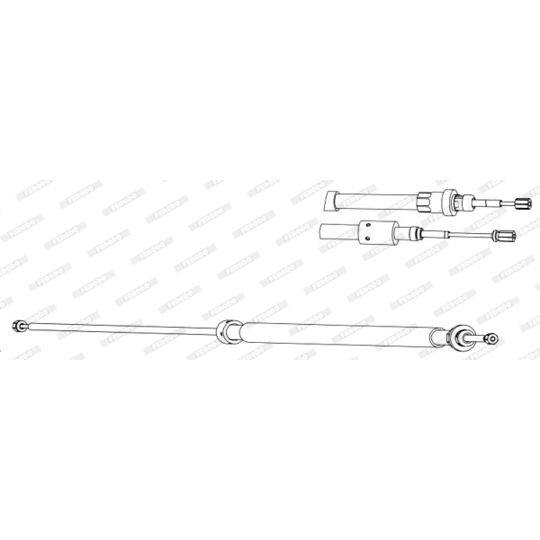 FHB433042 - Cable, parking brake 