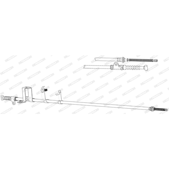 FHB434365 - Cable, parking brake 