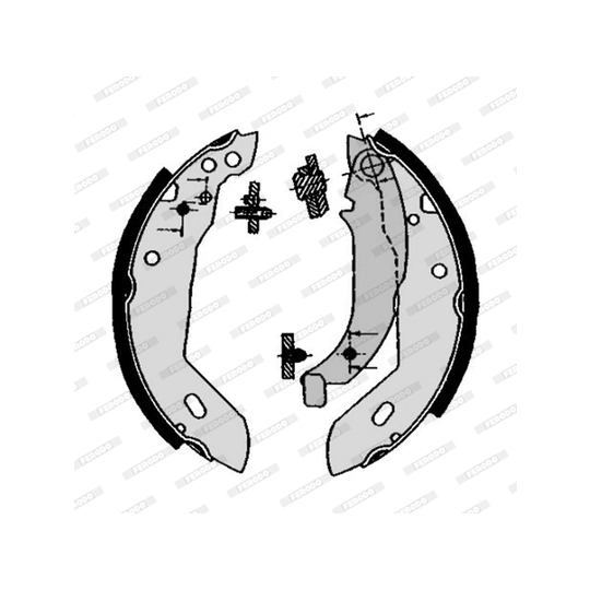 FSB225 - Brake Shoe Set 