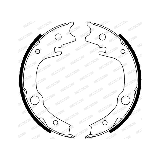 FSB4014 - Brake Shoe Set, parking brake 