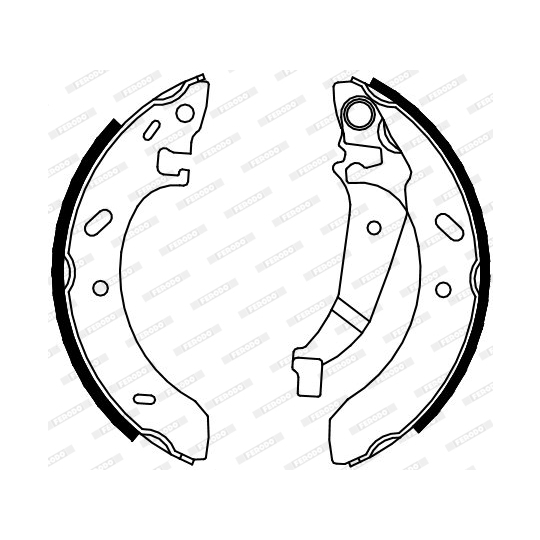 FSB4072 - Brake Shoe Set 