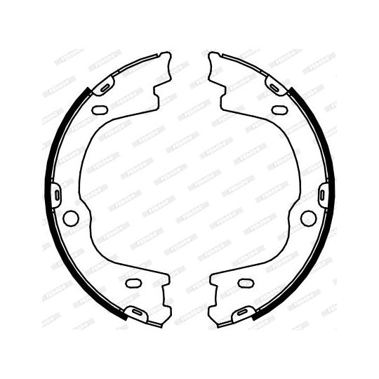 FSB4087 - Bromsbackar, sats, parkeringsbroms 