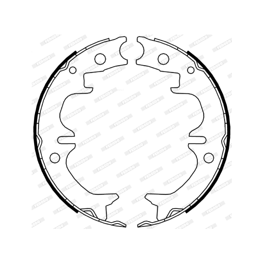 FSB4069 - Brake Shoe Set, parking brake 