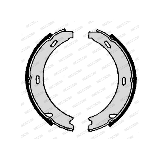 FSB539 - Brake Shoe Set, parking brake 