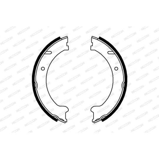 FSB646 - Brake Shoe Set, parking brake 