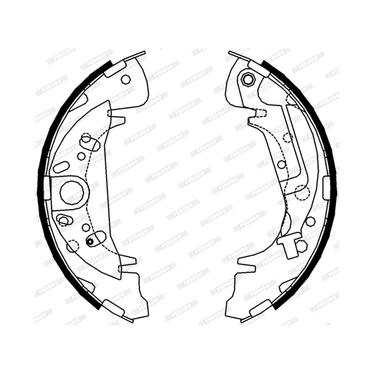 FSB608 - Bromsbackar, sats 