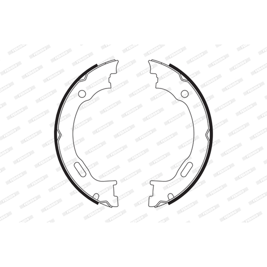 FSB662 - Brake Shoe Set, parking brake 