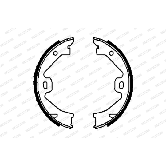 FSB633 - Brake Shoe Set, parking brake 