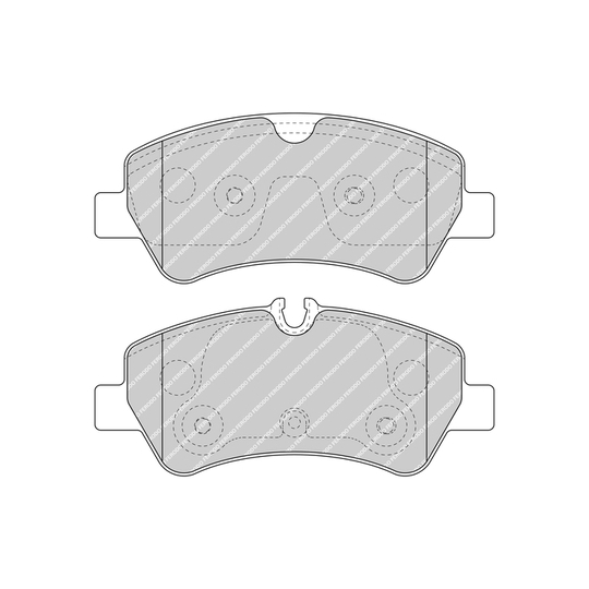 FVR5075 - Piduriklotsi komplekt, ketaspidur 