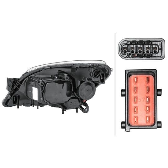 1EL 008 700-321 - Headlight 