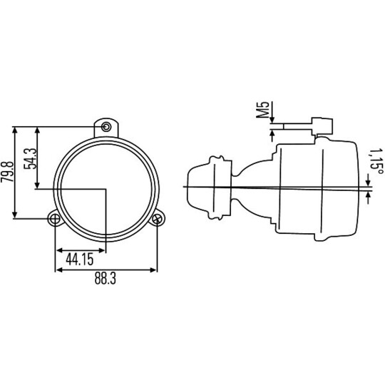 1NL 007 186-027 - Fog Light 