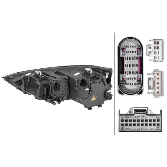 1ZS 354 838-101 - Headlight 