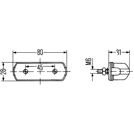 2KA 001 389-107 - Licence Plate Light 