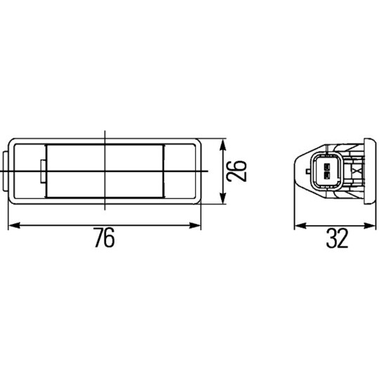 2KA 008 224-307 - Licence Plate Light 