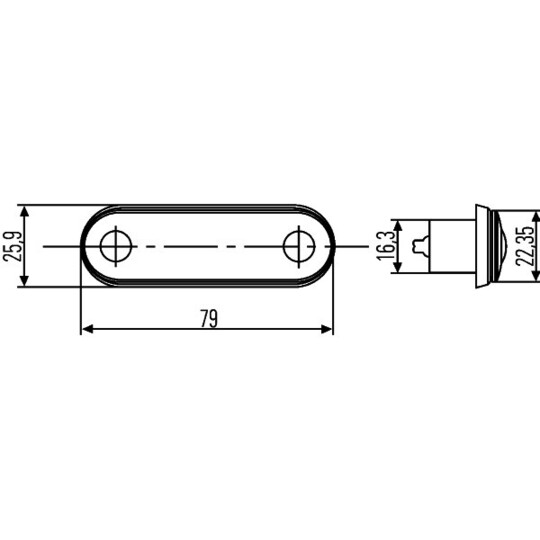 2PS 959 788-002 - Side Marker Light 