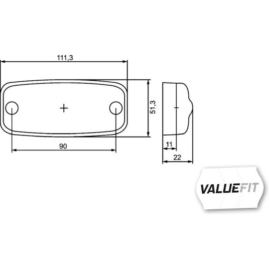 2PS 357 008-001 - Side Marker Light 