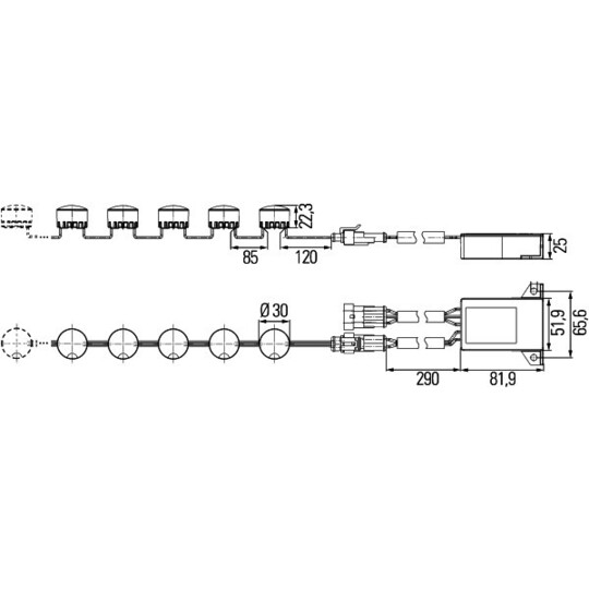 2PT 010 458-831 - Daytime Running Light Set 