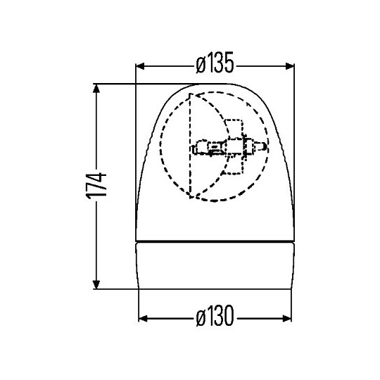 2RL 007 337-057 - Rotating Beacon 