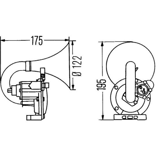 3PA 004 206-031 - Signalhorn 