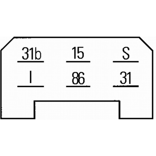 5WG 002 450-307 - Relä, torkarintervall 