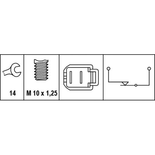 6DF 007 365-001 - Jarruvalokatkaisin 